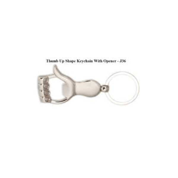  THUMB UP KEY RING WITH OPENER